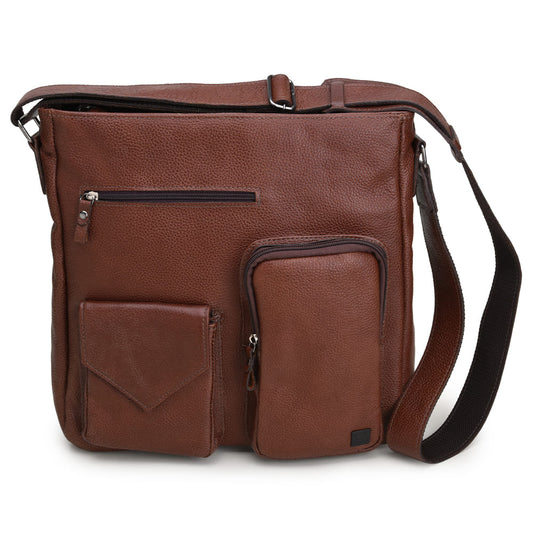 BOLSA MASCULINA CNS 611 CONHAQUE