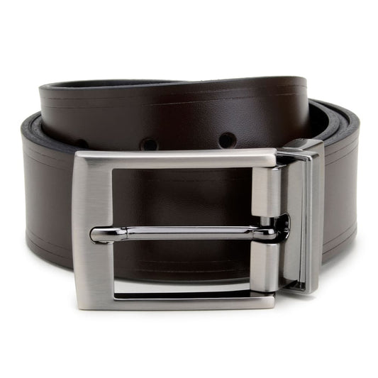 Cinto Social Masculino Dupla Face CNS 01550955 PRETO E MOURO