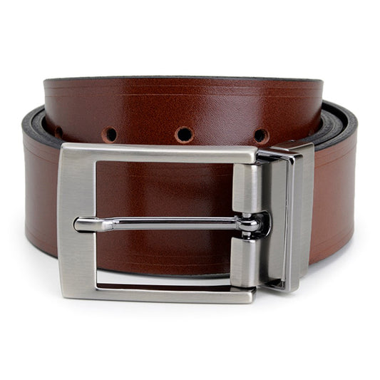 Cinto Social Masculino Dupla Face CNS 01550955 PRETO E PINHÃO