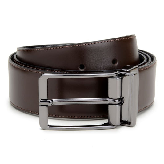 Cinto Social Masculino Dupla Face CNS 1500950 PRETO E MOURO