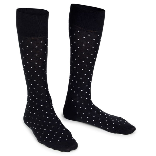 Meia Masculina Estampada 1 PRETO E CINZA