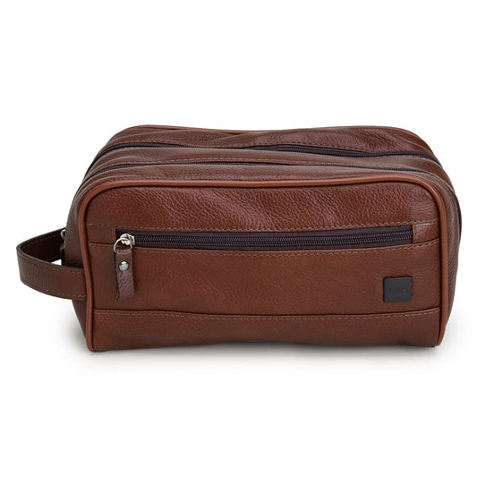 Nécessaire em couro CNS 847 CONHAQUE