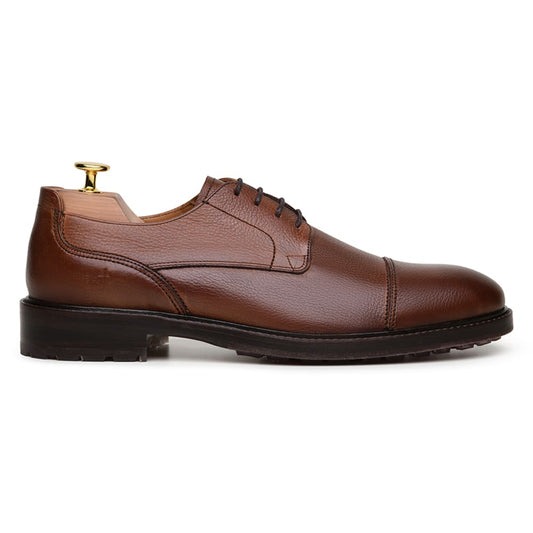 SAPATO CASUAL MASCULINO DERBY CNS+ ASTON 01 WHISKY