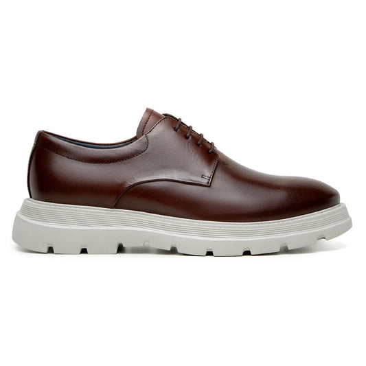 Sapato Casual Masculino Derby CNS Lan 01 CONHAQUE