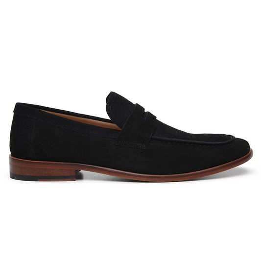 SAPATO CASUAL MASCULINO LOAFER CNS BENN 03 VELOUR PRETO