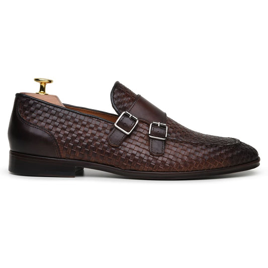 SAPATO SOCIAL MASCULINO MONK STRAP CNS+ BLAKE 01 HAVANA