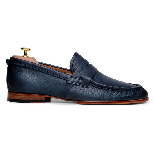 SAPATO CASUAL MASCULINO MOCASSIM CNS+ LOUIS 01 AZUL