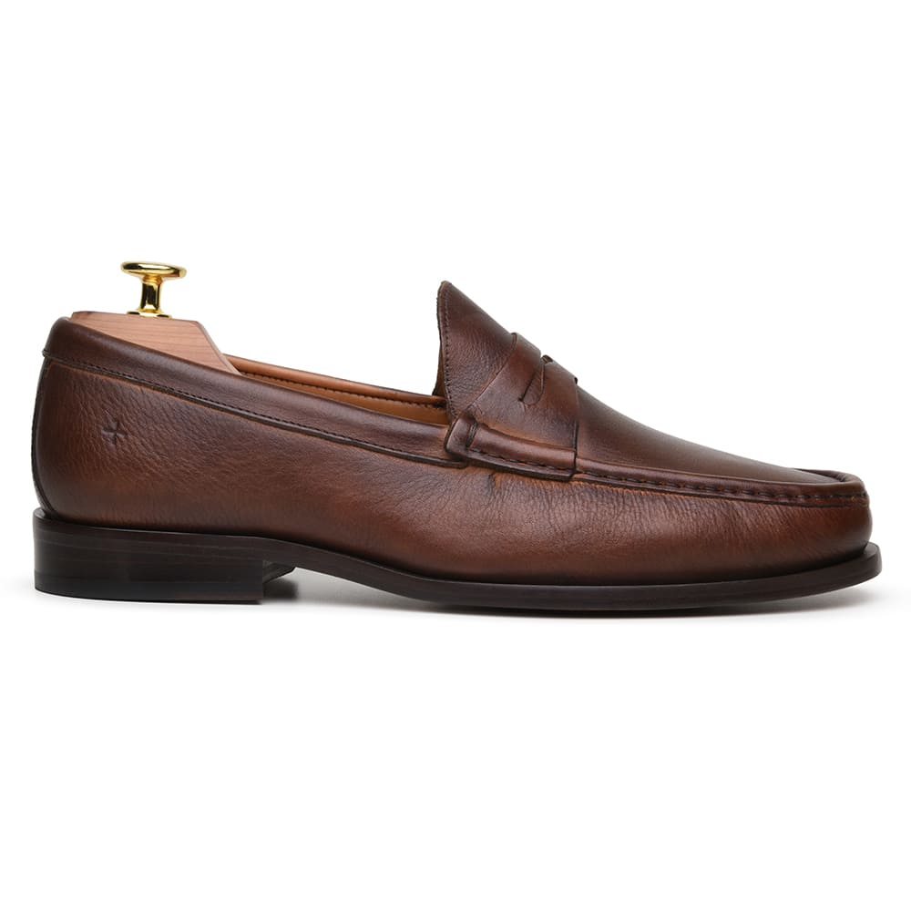 SAPATO MASCULINO MOCASSIM CNS+ JAMES 01 WHISKY