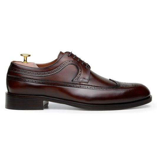 Sapato Social Masculino Derby CNS+ Brogue Holl WHISKY