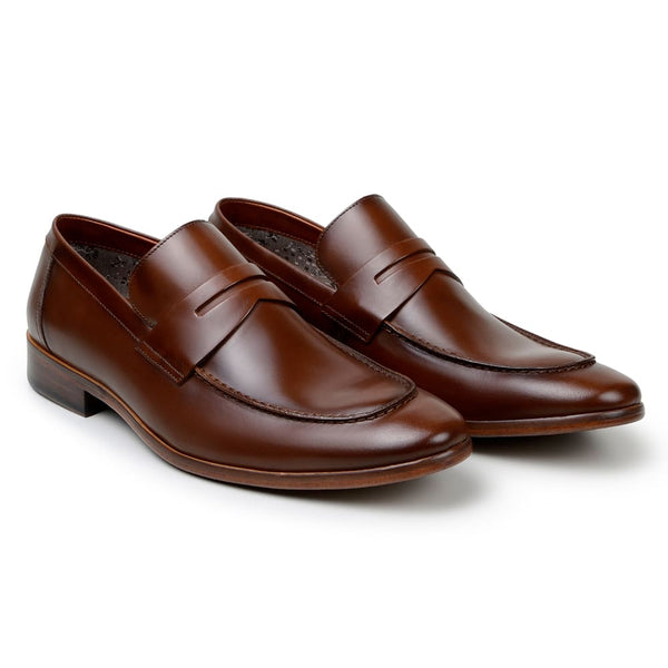 SAPATO SOCIAL MASCULINO MOCASSIM CNS BENELLI 56 DAMASCO