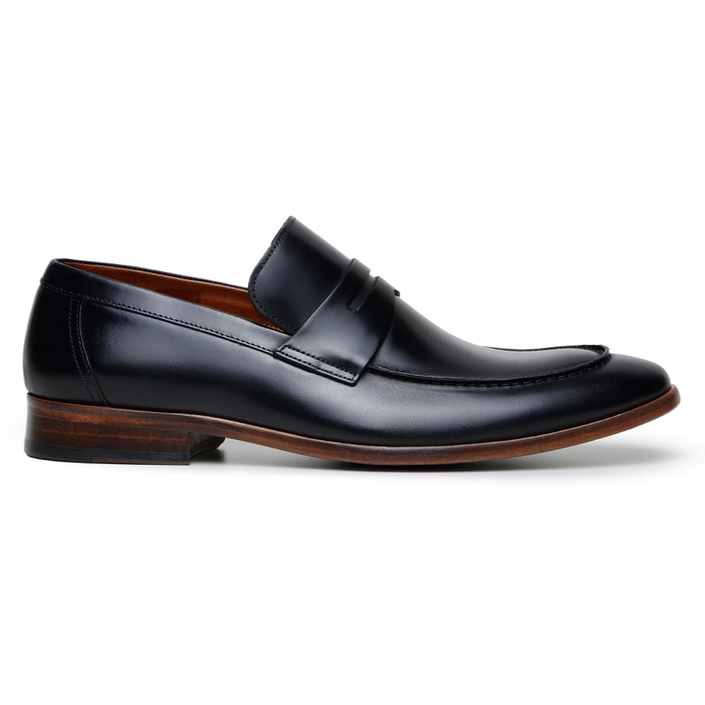 SAPATO SOCIAL MASCULINO MOCASSIM CNS BENELLI 56 PRETO