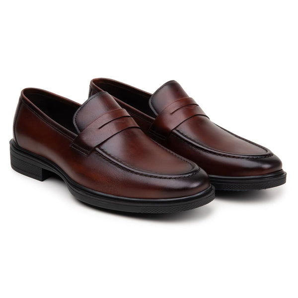 SAPATO SOCIAL MASCULINO MOCASSIM CNS TRAVIS 01 CASTANHO