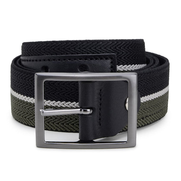 CINTO CASUAL MASCULINO DUPLA FACE CNS 20011 PRETO E VERDE
