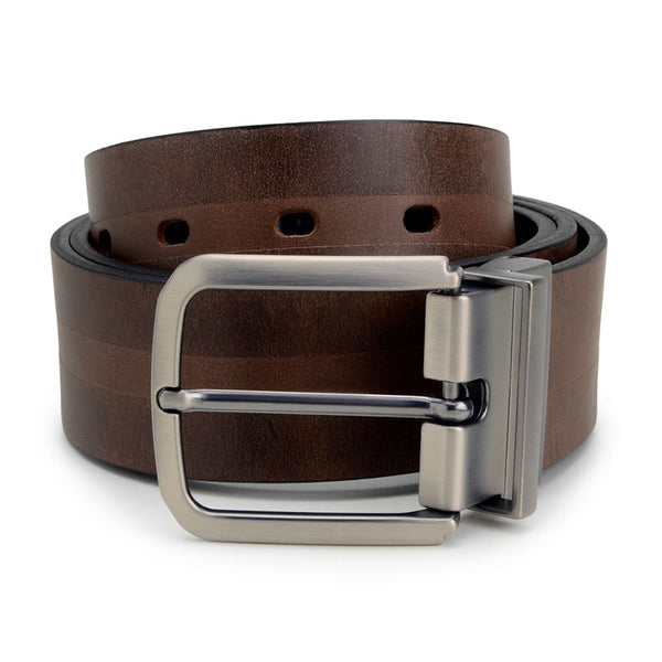 Cinto Casual Masculino Dupla Face CNS 1002 TAMARINDO E PRETO