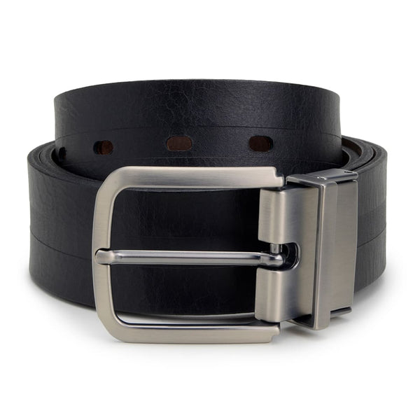 Cinto Casual Masculino Dupla Face CNS 1002 TAMARINDO E PRETO