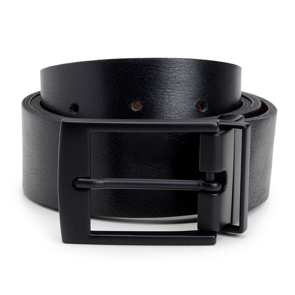 CINTO CASUAL MASCULINO DUPLA FACE CNS 101 PRETO E CONHAQUE