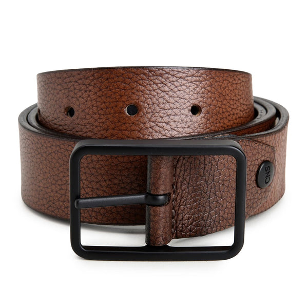 CINTO CASUAL MASCULINO DUPLA FACE CNS 35715 CONHAQUE E PRETO