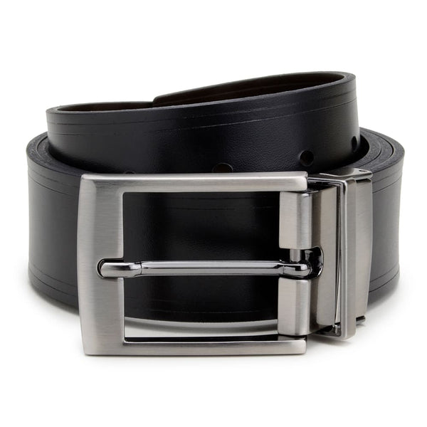 Cinto Social Masculino Dupla Face CNS 01550955 PRETO E MOURO