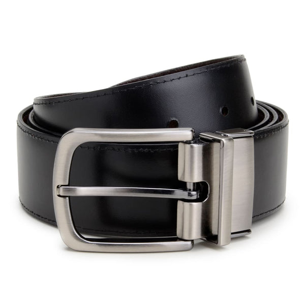 Cinto Social Em Couro Dupla Face CNS 06890041 CAPUCCINO/PRETO