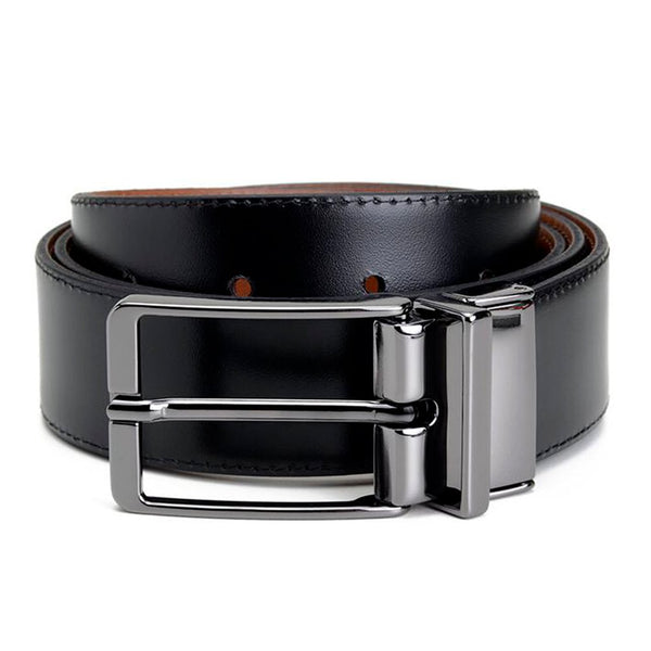 Cinto Social Masculino Dupla Face CNS 1500950 PRETO E CASTANHO