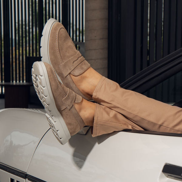 SAPATO CASUAL MASCULINO MOCASSIM CNS+ LAN 13 GINGER