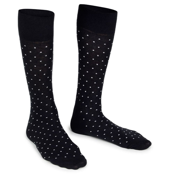 Meia Masculina Estampada 1 PRETO/CINZA