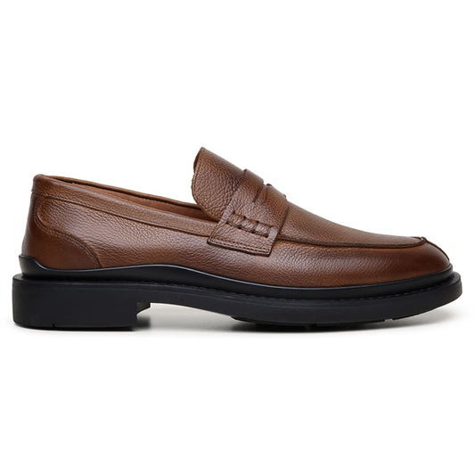 SAPATO CASUAL MASCULINO LOAFER  CNS WAVE 05 CONHAQUE