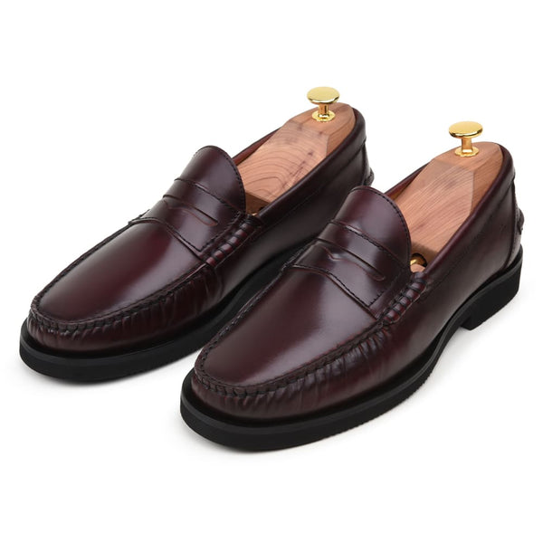 SAPATO CASUAL MASCULINO MOCASSIM CNS+ HECTOR 01 BURGUNDY