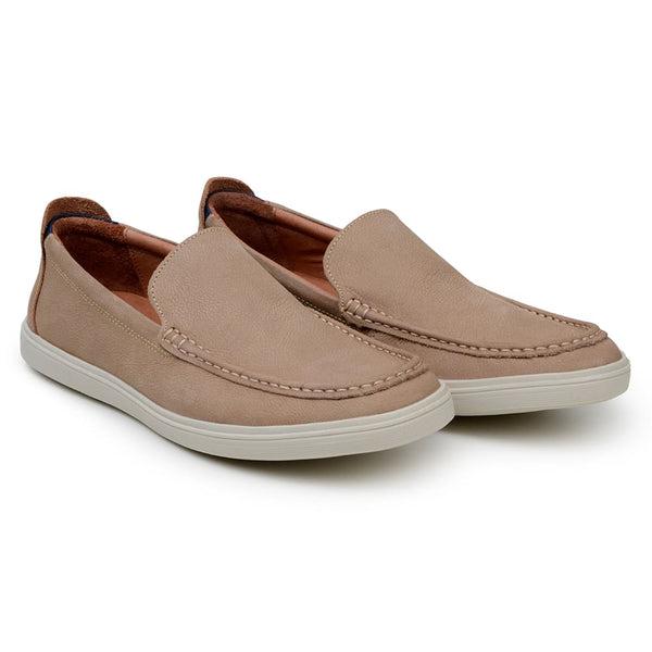 Sapato Casual Masculino Mocassim CNS 20001 AREIA