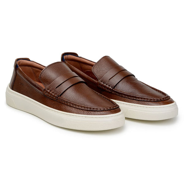 Sapato Casual Masculino Mocassim CNS 8606 HAVANA
