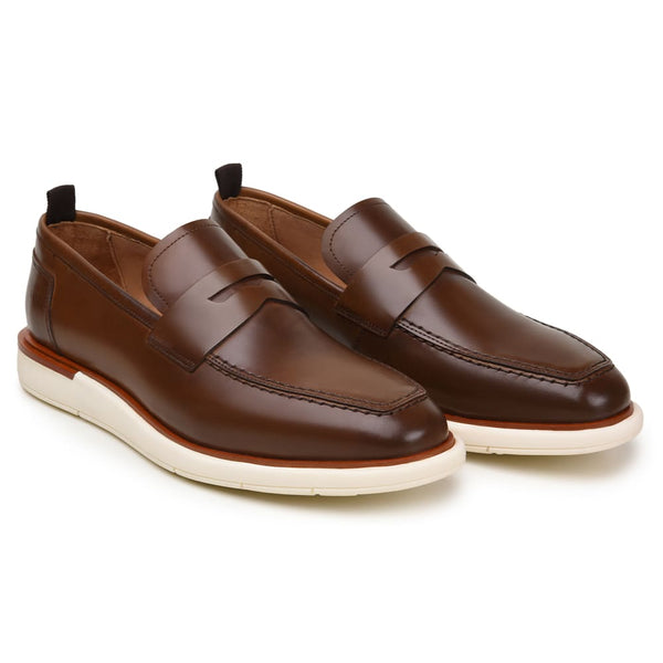 SAPATO CASUAL MASCULINO MOCASSIM CNS ELDEN 04 WHISKY