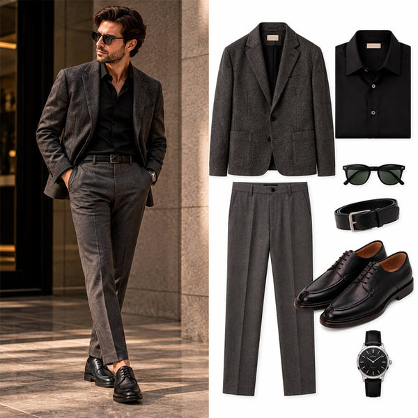 SAPATO CASUAL MASCULINO DERBY CNS GORDON 02 PRETO