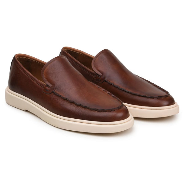 SAPATO CASUAL MASCULINO MOCASSIM CNS GRANT 05 WHISKY
