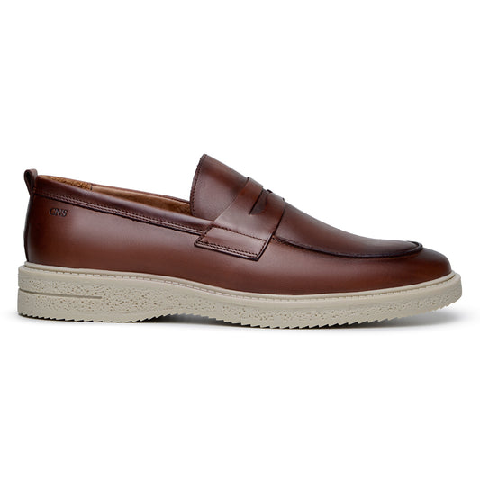 SAPATO CASUAL MASCULINO MOCASSIM CNS HOVER 01 HAVANA