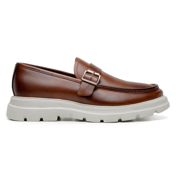 Sapato Casual Masculino Mocassim CNS Lan 04 WHISKY