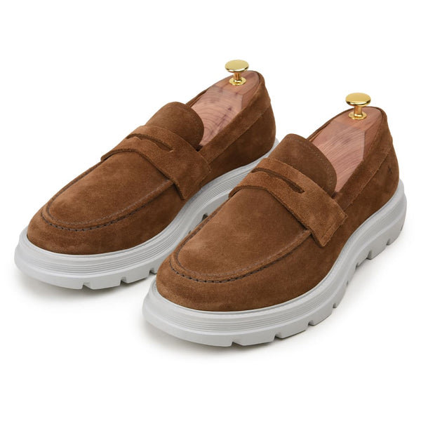 SAPATO CASUAL MASCULINO MOCASSIM CNS+ LAN 13 CONHAQUE