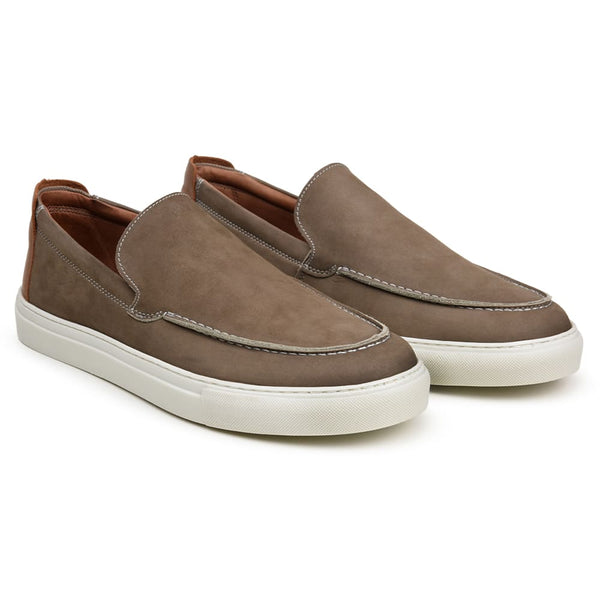 SAPATO CASUAL MASCULINO MOCASSIM CNS MOBI 06 CINZA