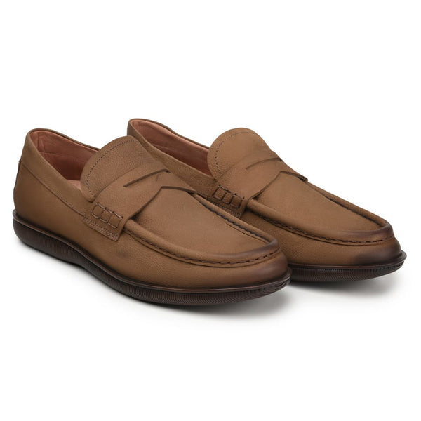 SAPATO CASUAL MASCULINO MOCASSIM CNS MOSH 07 AMÊNDOA
