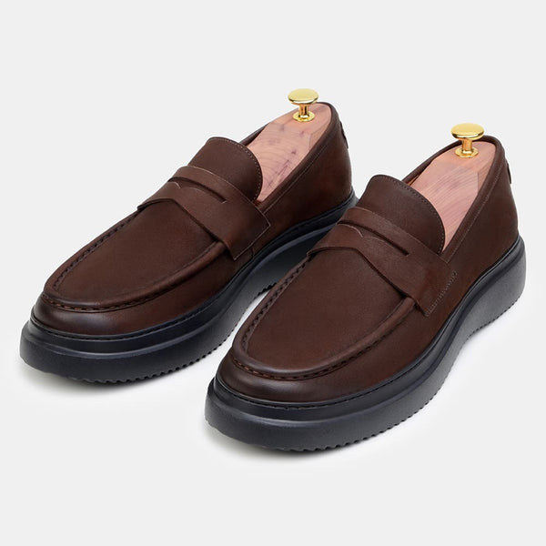 Sapato Casual Masculino Mocassim CNS+ Sanz 2 CAFÉ