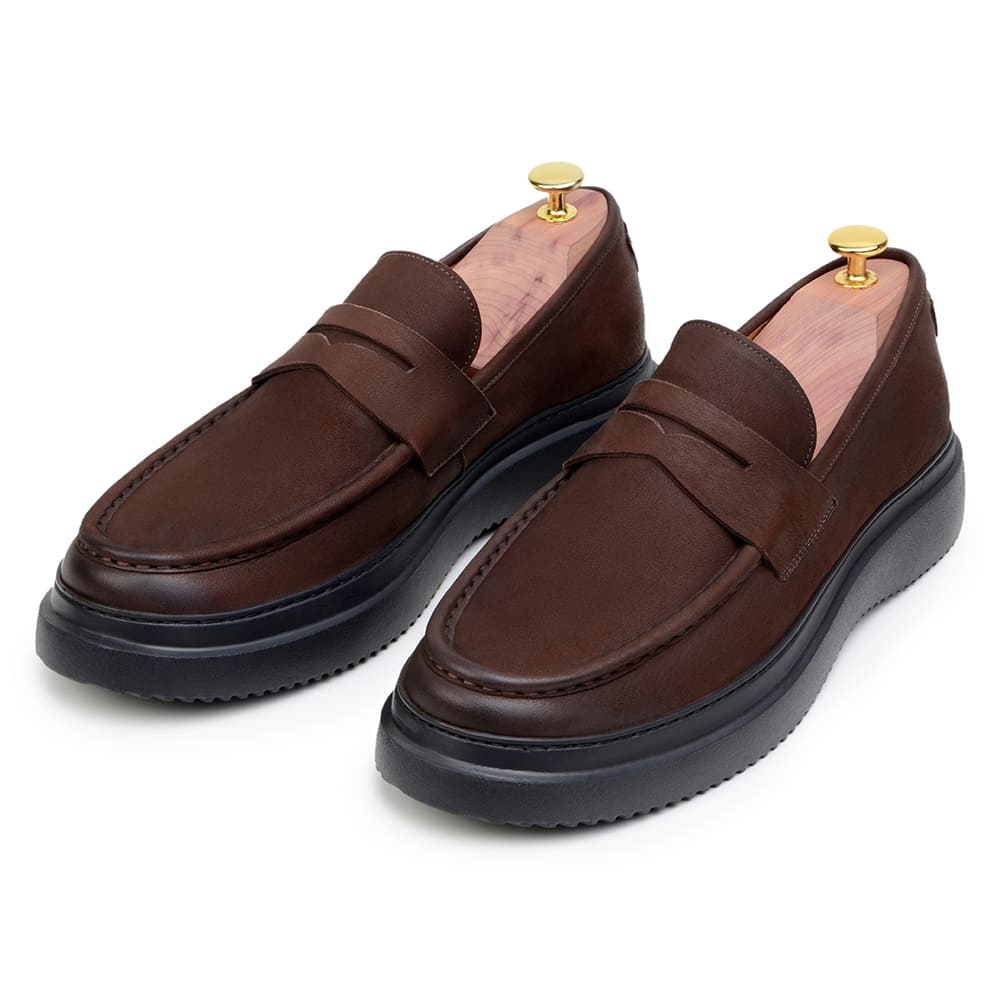Sapato Casual Masculino Mocassim CNS+ Sanz 2 CAFÉ