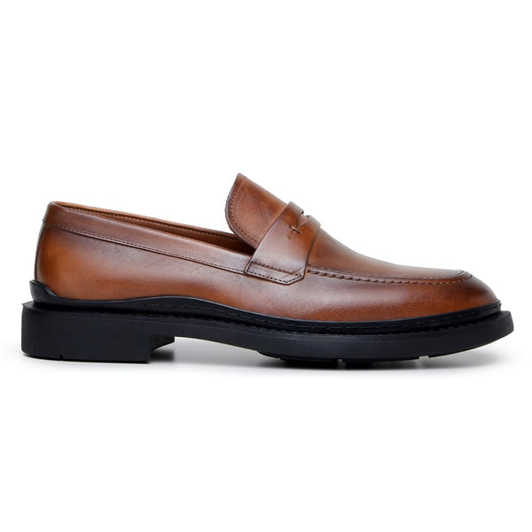 SAPATO CASUAL MASCULINO MOCASSIM CNS WAVE 02 TAN