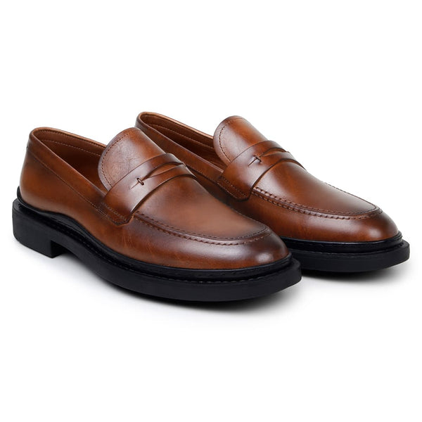 SAPATO CASUAL MASCULINO MOCASSIM CNS WAVE 02 TAN