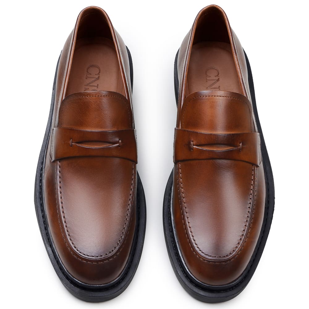 SAPATO CASUAL MASCULINO MOCASSIM CNS WAVE 02 TAN