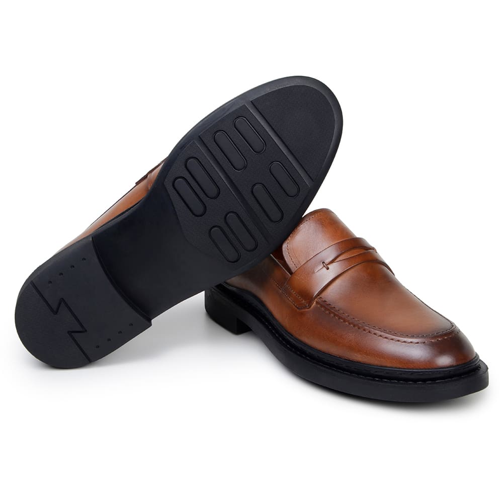 SAPATO CASUAL MASCULINO MOCASSIM CNS WAVE 02 TAN