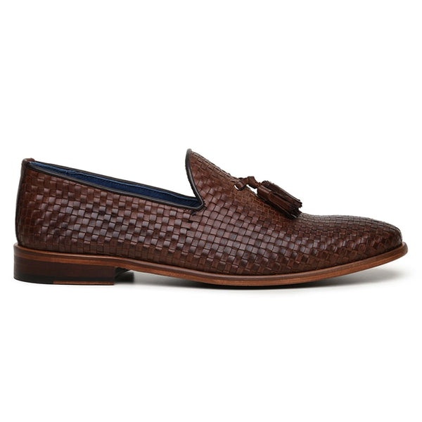 SAPATO CASUAL MASCULINO TASSEL LOAFER CNS ENZO 01 HAVANA
