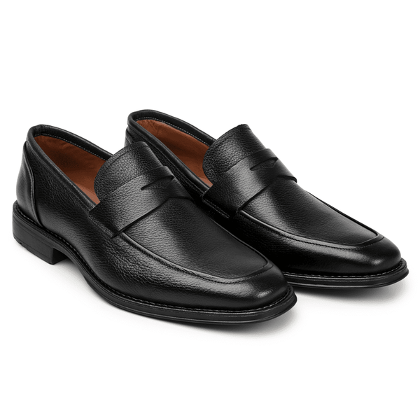 SAPATO MASCULINO MOCASSIM CNS CORTES 01 PRETO
