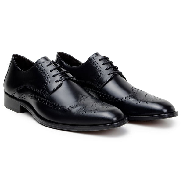 Sapato Social Masculino Derby CNS Brogue 7612 PRETO