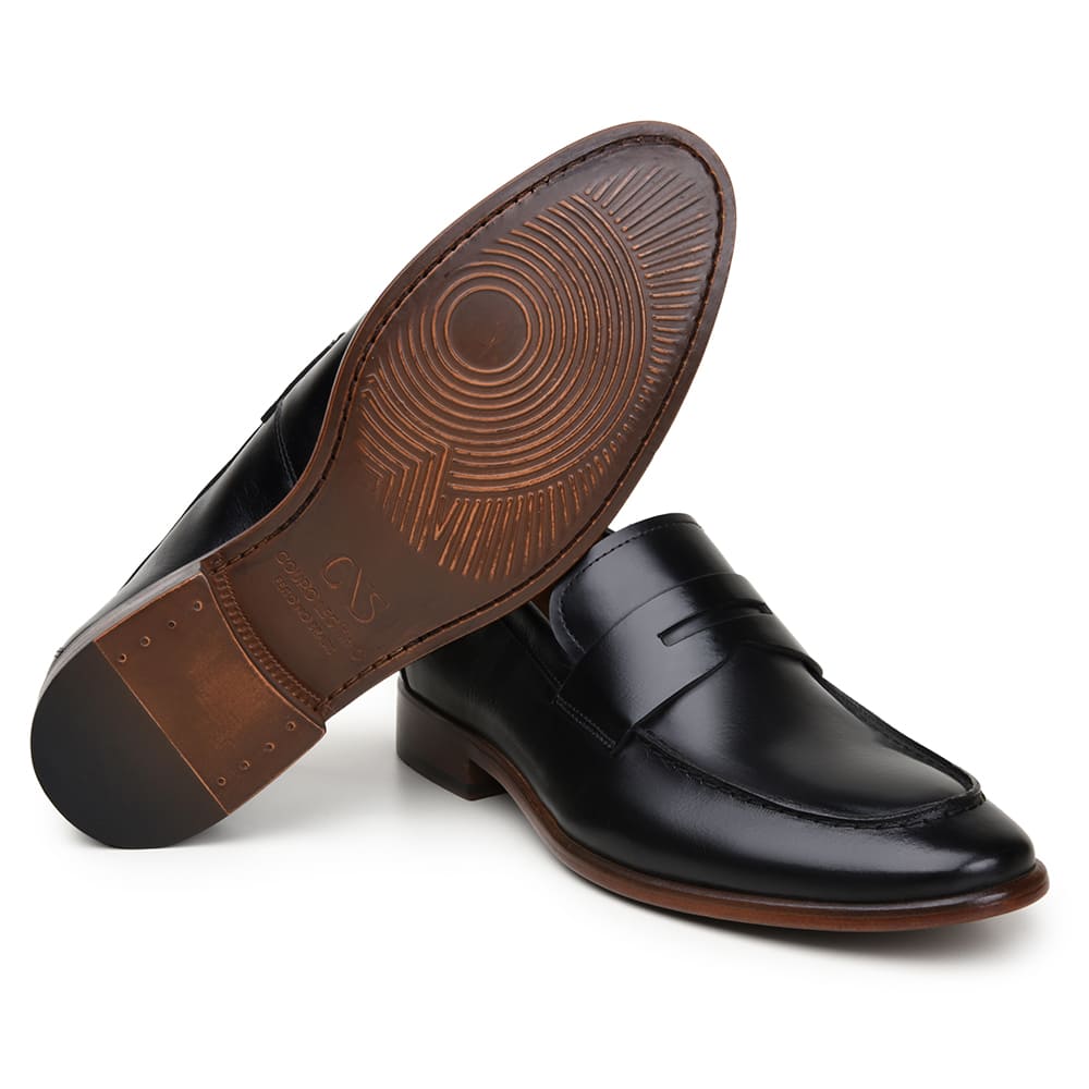 Sapato Social Masculino Mocassim CNS Benn 03 Preto