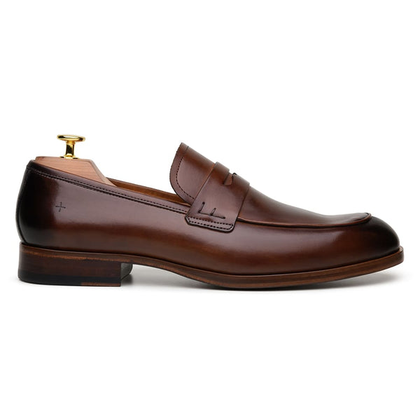 SAPATO SOCIAL  MASCULINO MOCASSIM CNS+ HOLL 06 WHISKY