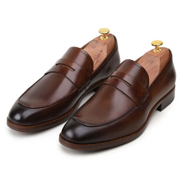 SAPATO SOCIAL  MASCULINO MOCASSIM CNS+ HOLL 06 WHISKY
